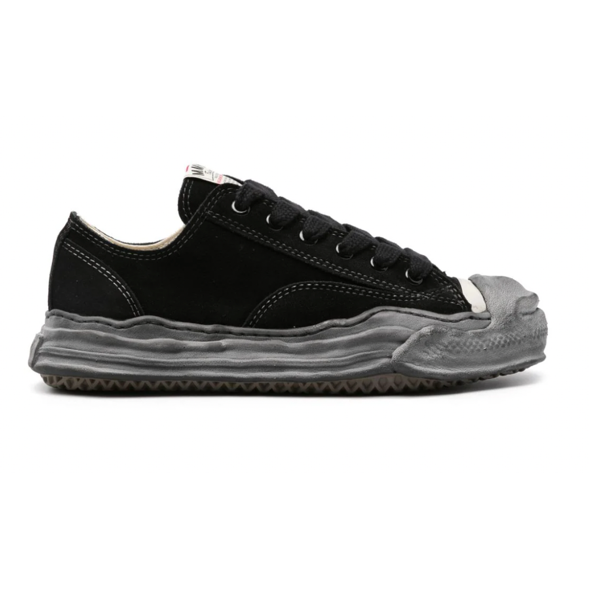 Maison Mihara Yasuhiro Black/Black Suede Hank Low-Top Sneakers