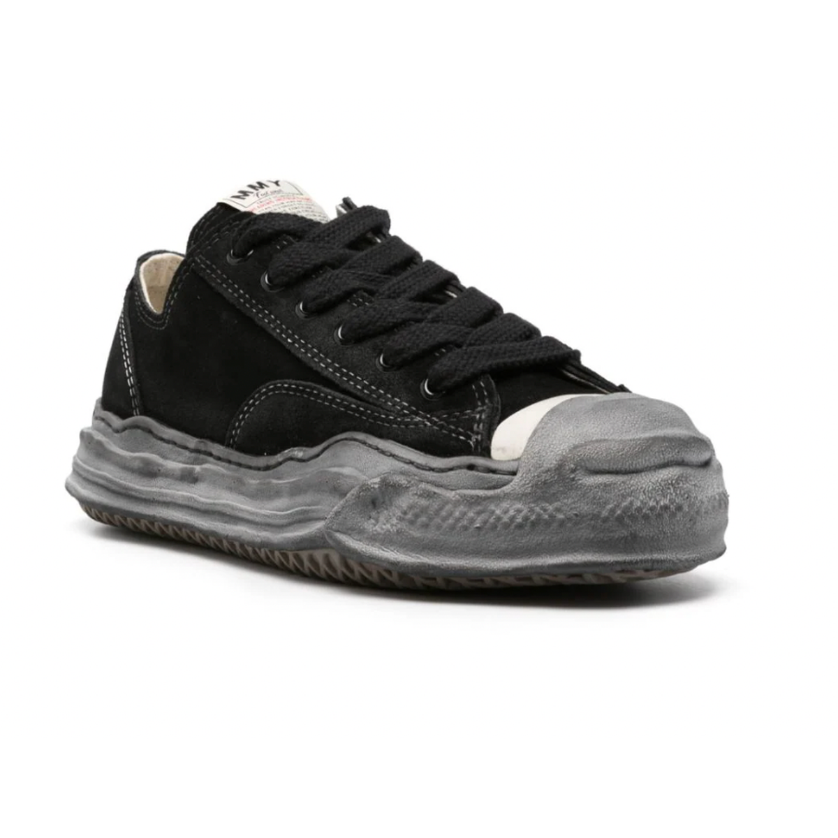 Maison Mihara Yasuhiro Black/Black Suede Hank Low-Top Sneakers