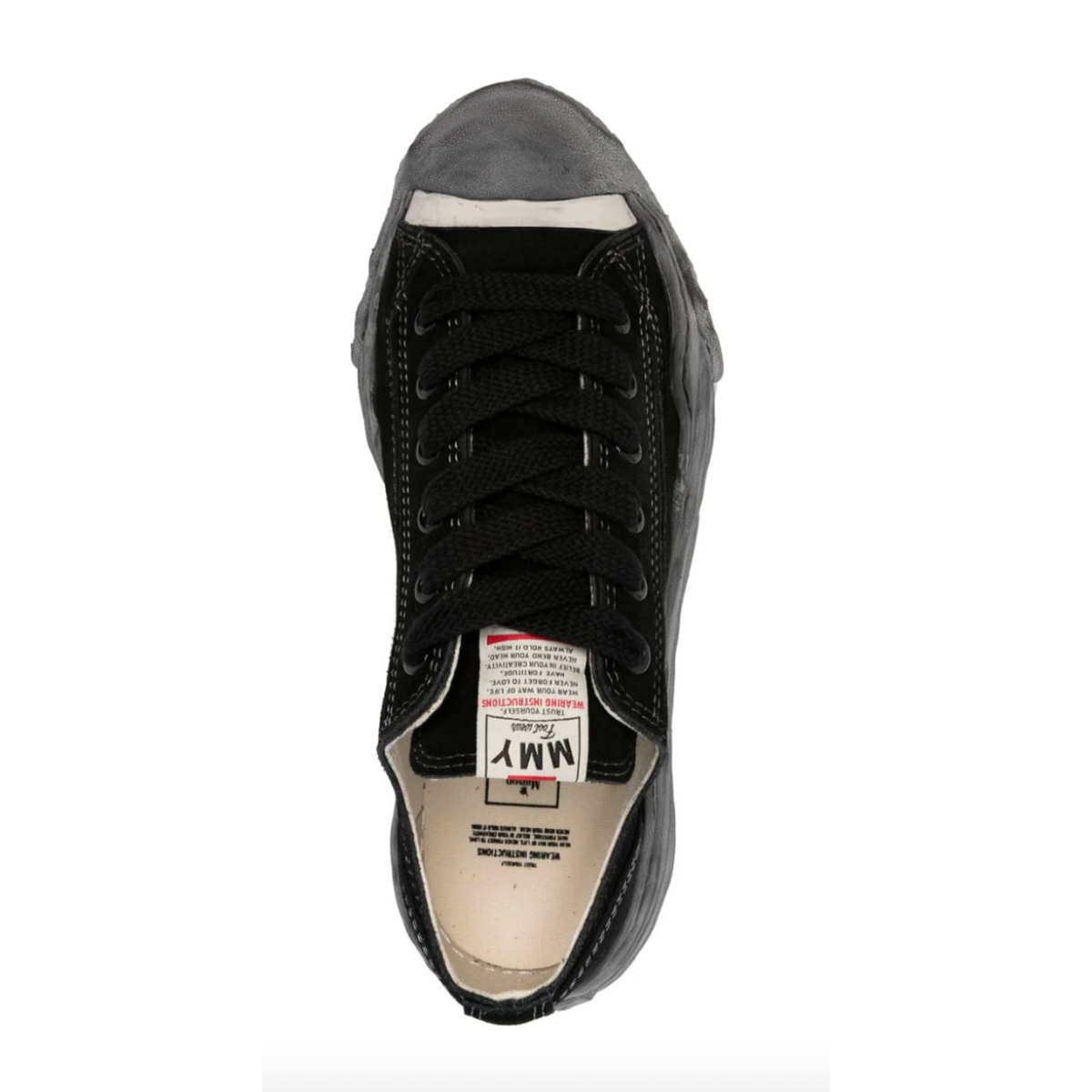 Maison Mihara Yasuhiro Black/Black Suede Hank Low-Top Sneakers