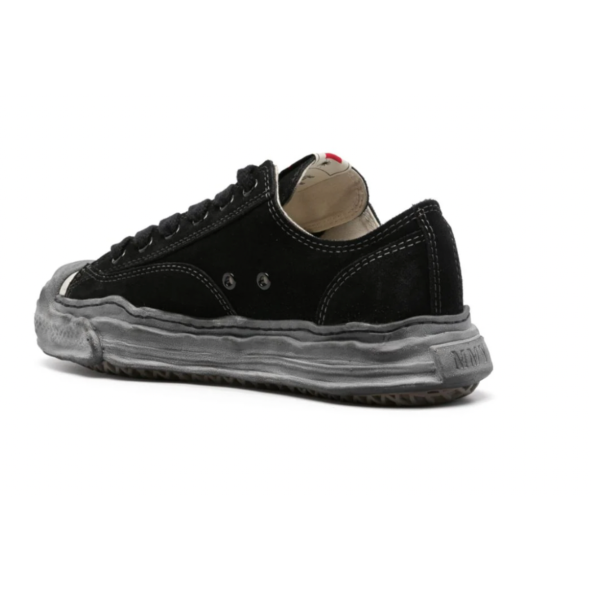 Maison Mihara Yasuhiro Black/Black Suede Hank Low-Top Sneakers