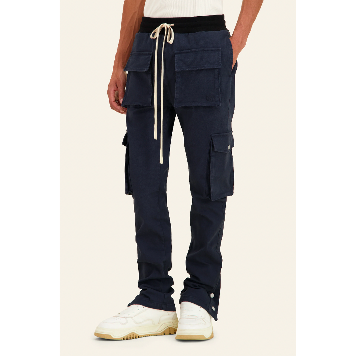 Mouty Navy Blue Cargo Pants