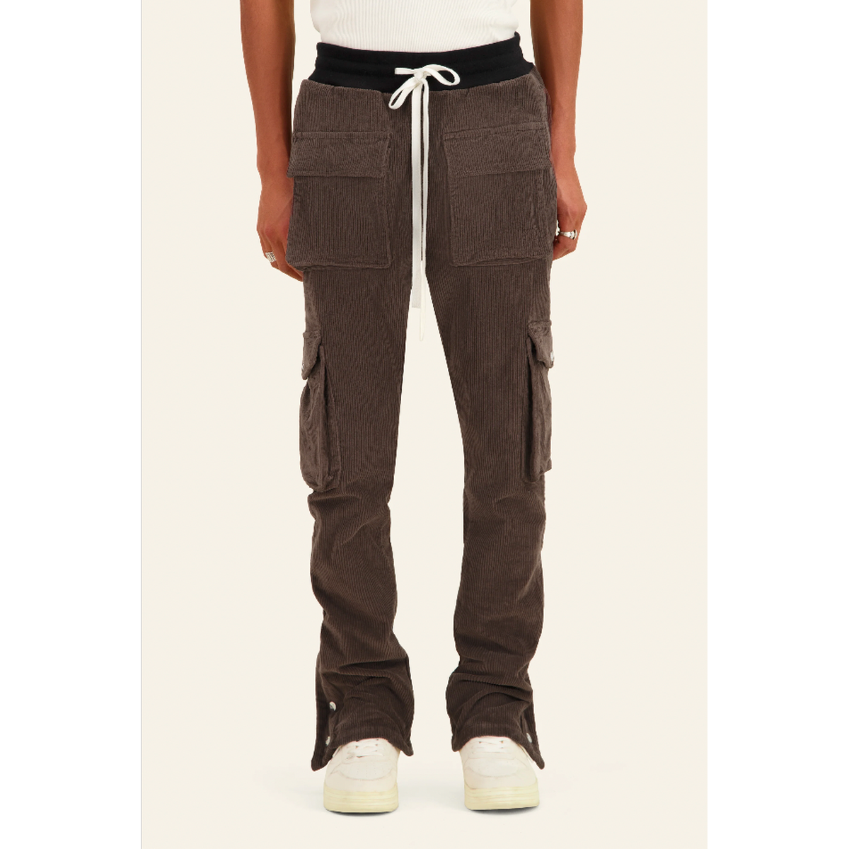 Mouty Brown Corduroy Cargo Pants