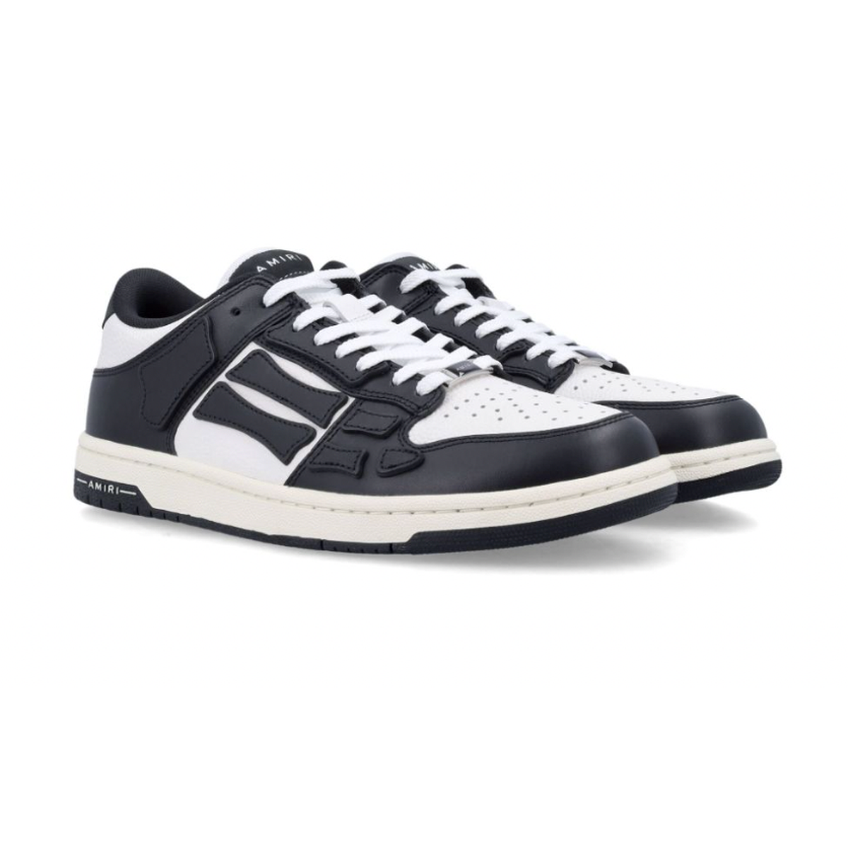 Amiri Black/White Skel Top Low Sneakers