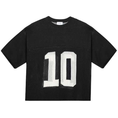 Askyurself #10 Knit Mesh Jersey in Black