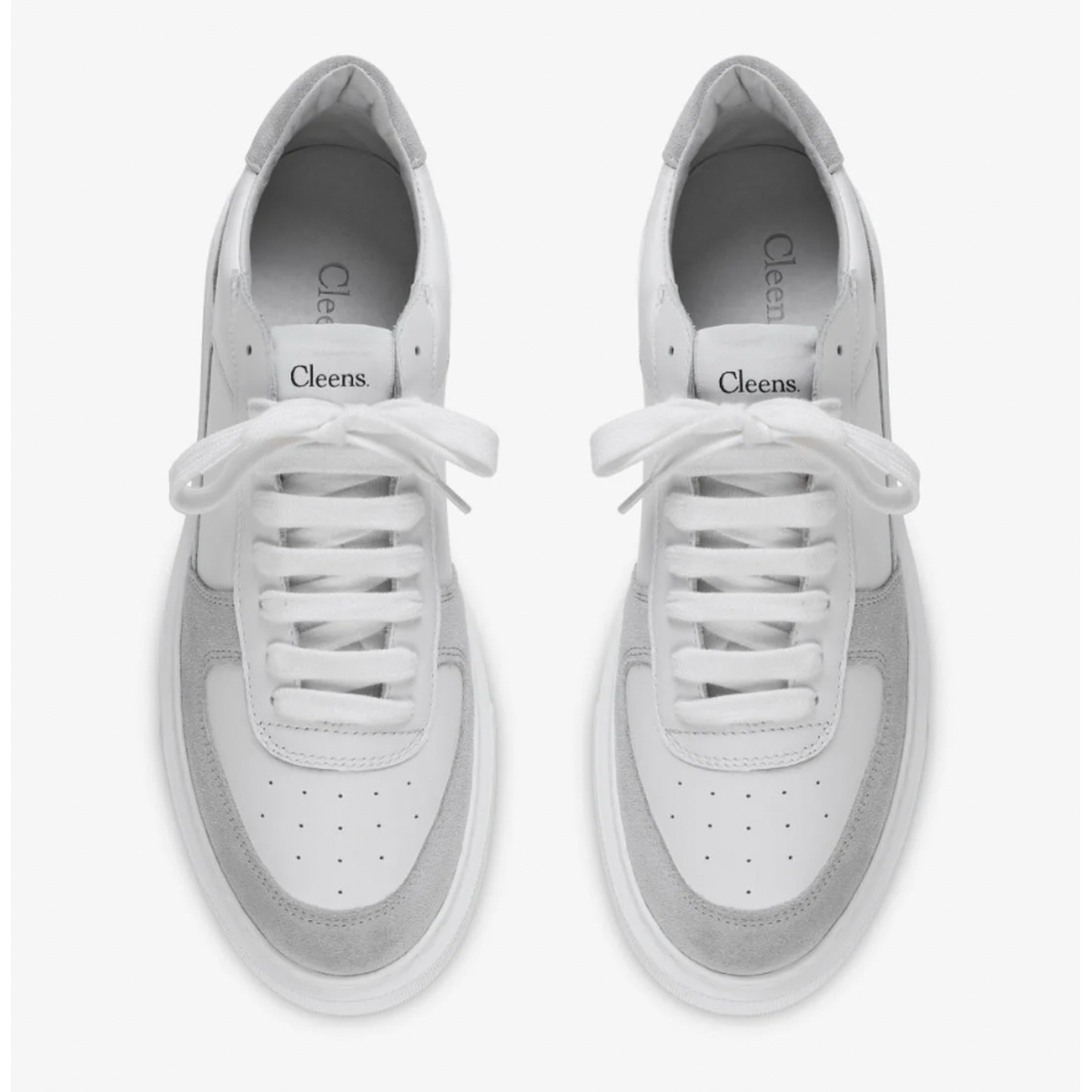 Cleens Court White Sneakers