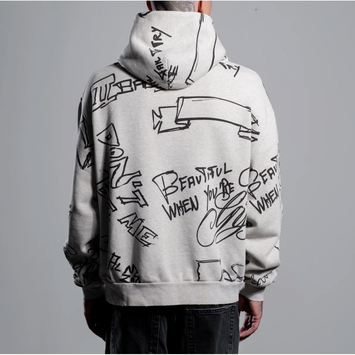 ASKYURSELF - SCRIBBLE VINTAGE HOODIE