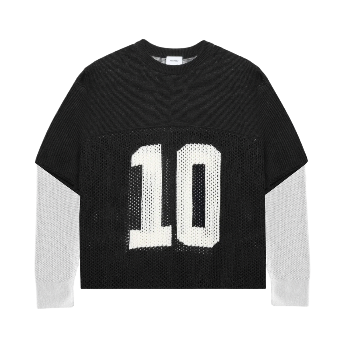 ASKYURSELF - #10 LAYERED KNIT MESH JERSEY