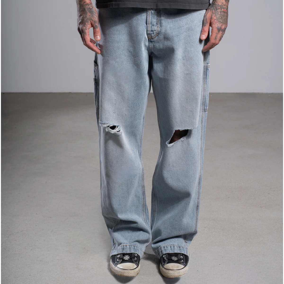 ASKYURSELF - PHRASE BAGGY JEANS