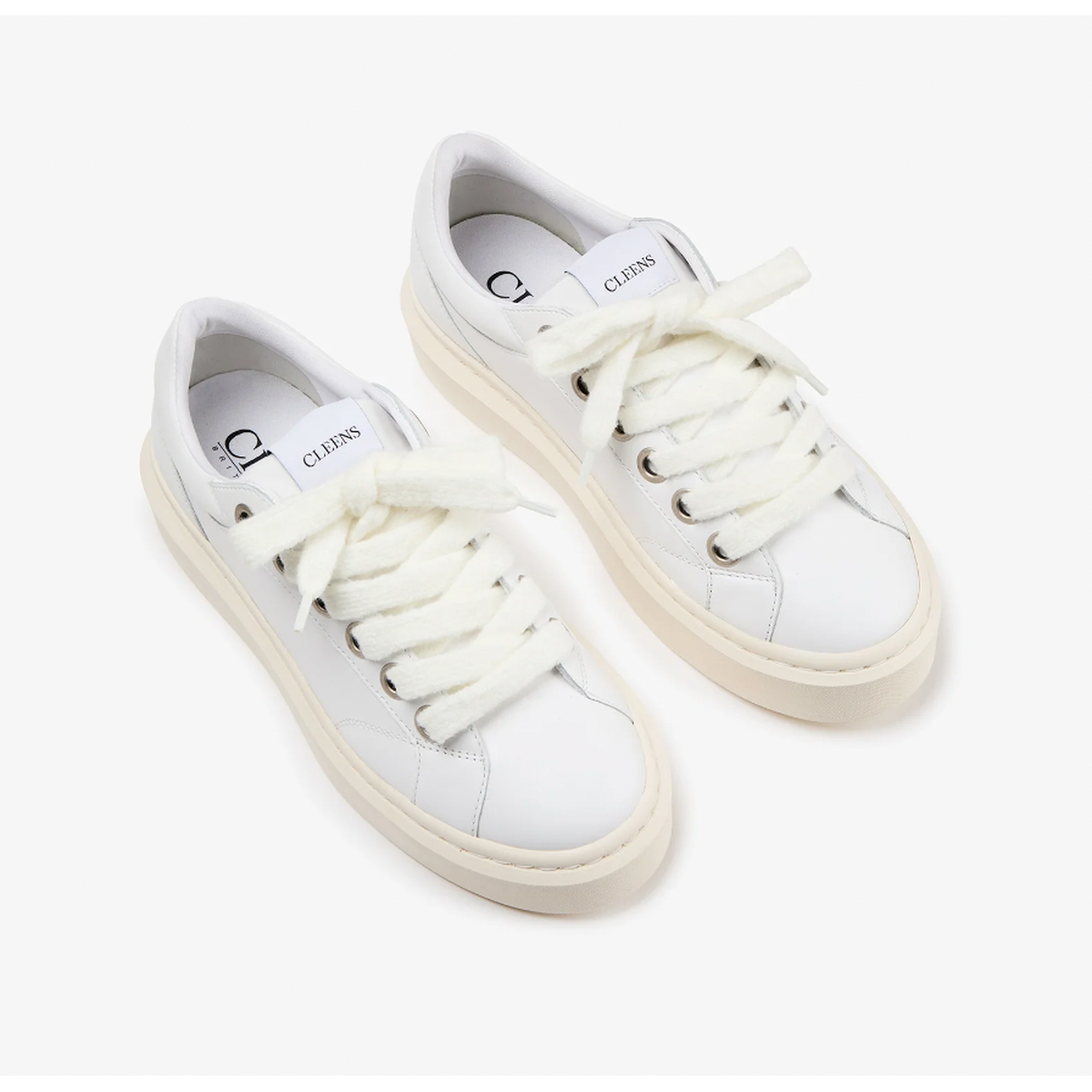 Cleens Ace White Sneakers