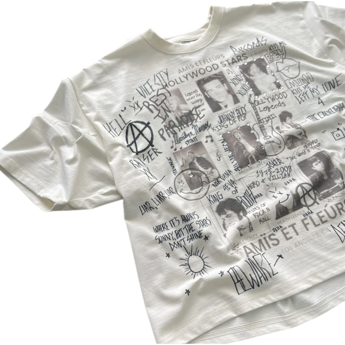 Amis Et Fleurs Hollywood Stars T-shirt