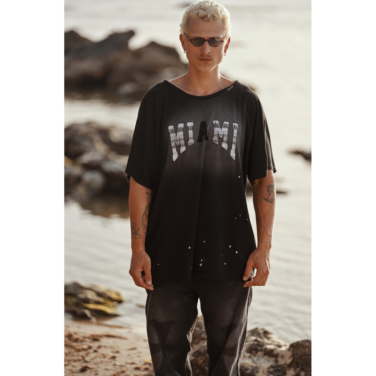 Alchemist Miami Raglan Jet Black T-Shirt