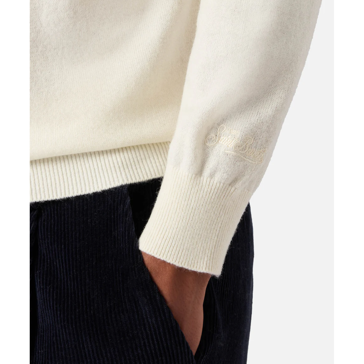 MC2 OFF WHITE BOND TURTLENECK SWEATER