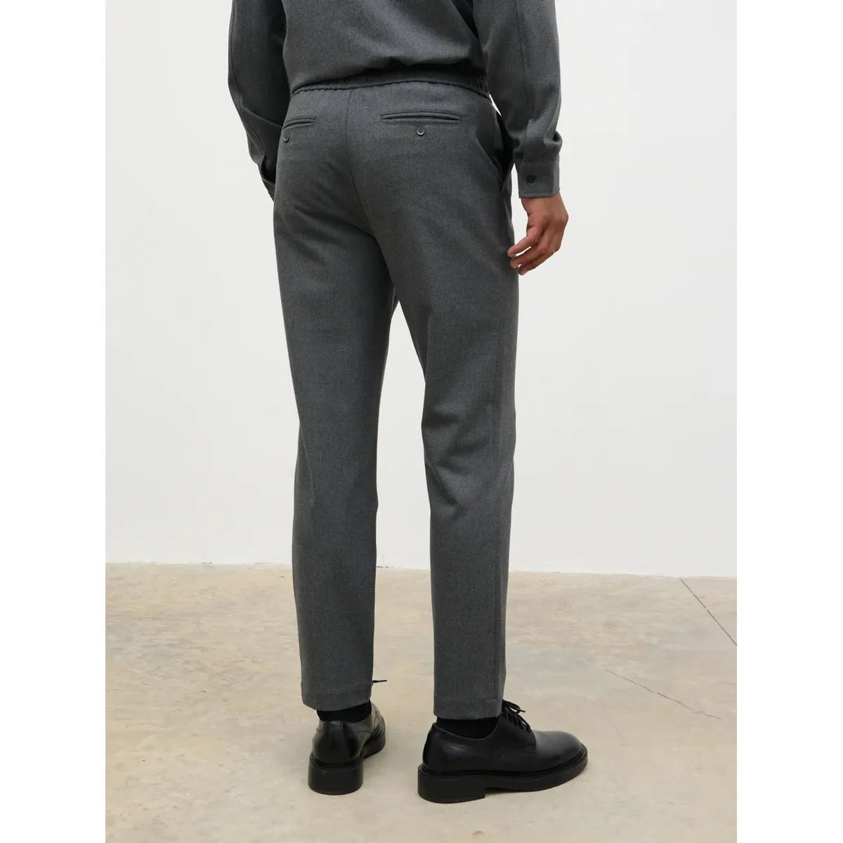 NOBL Theodore Drawstring Trousers Charcoal