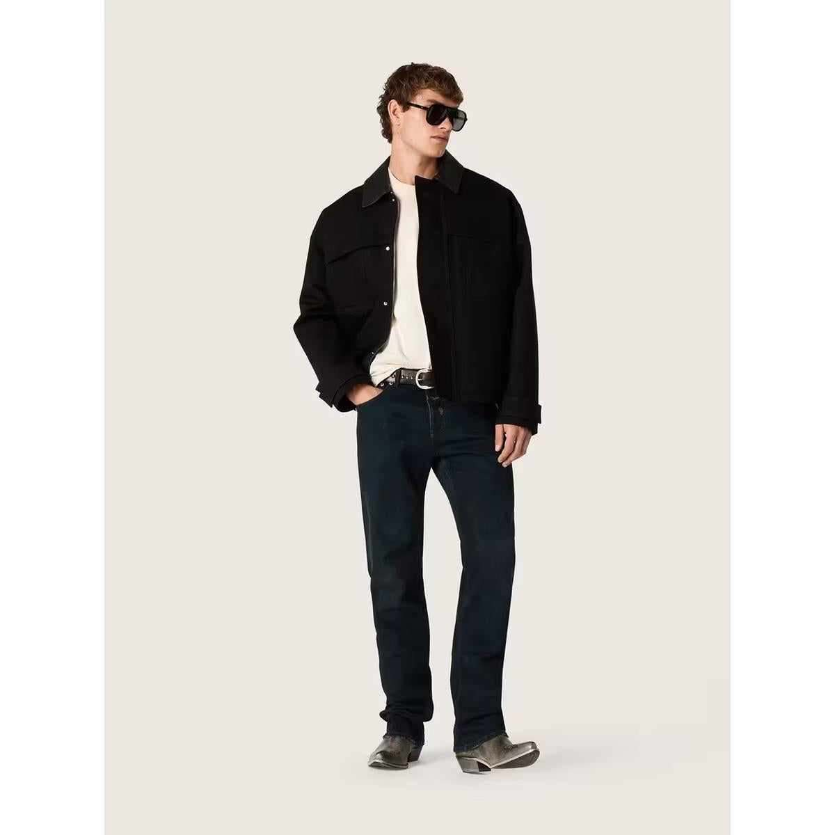 Golden Goose White With Black Print Vintage T-shirt