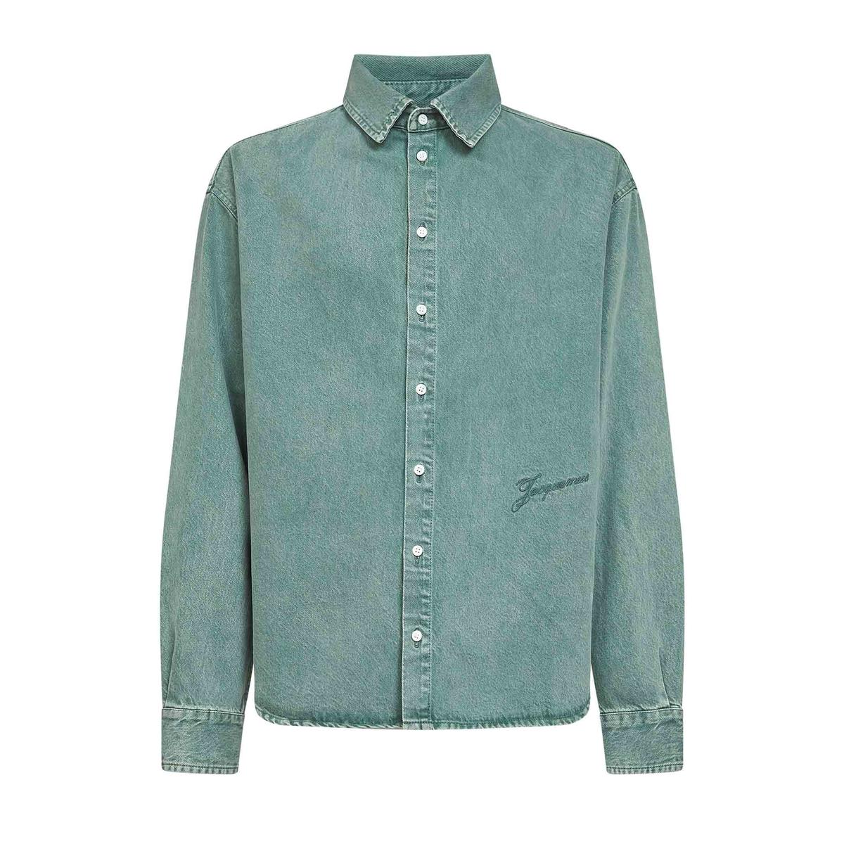 Jacquemus Green Denim Shirt