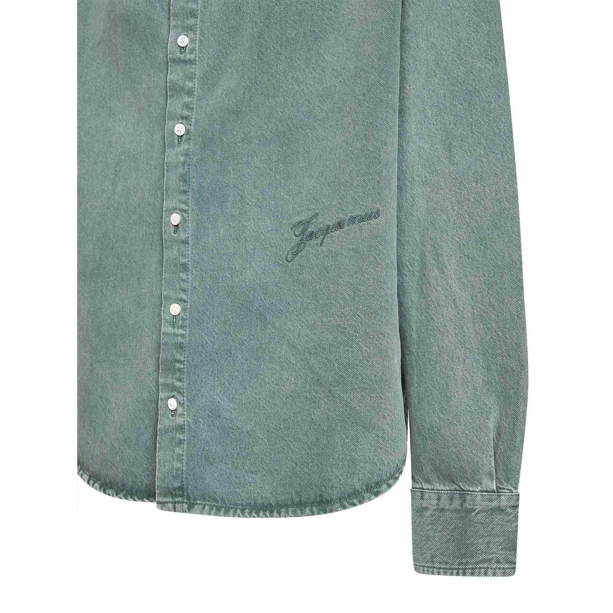 Jacquemus Green Denim Shirt