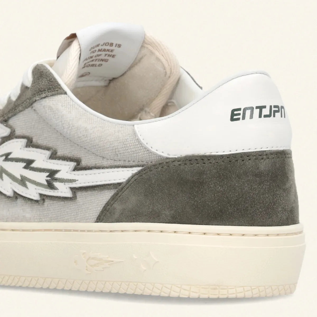 Enterprise Japan Jupiter Rocket Sneakers In Grey/Military Leather And Suede