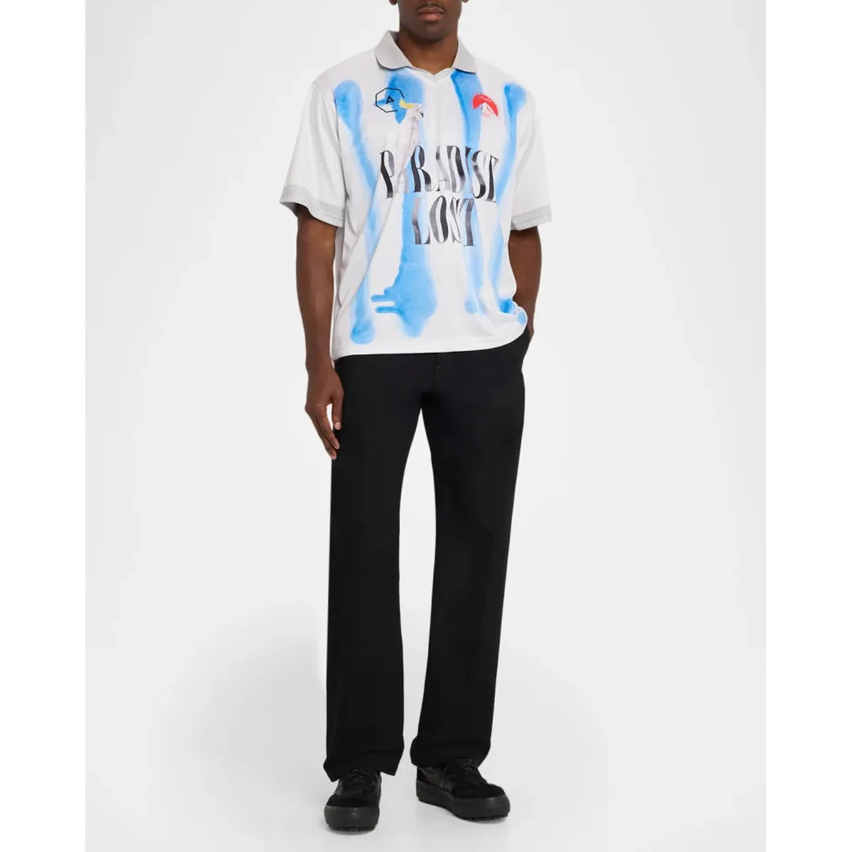 Alchemist Paradise Lost Striped Blue Spray Paint Game Jersey T-Shirt