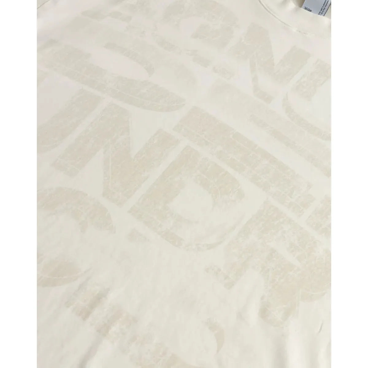 Undergold Agnus Dei Chrome Boxy Fit Cream T-shirt