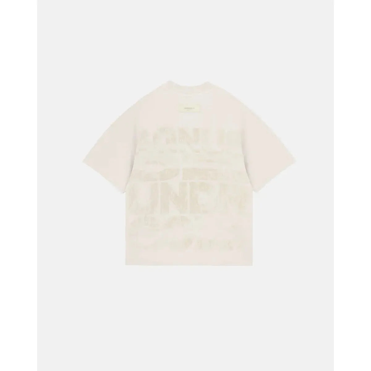 Undergold Agnus Dei Chrome Boxy Fit Cream T-shirt