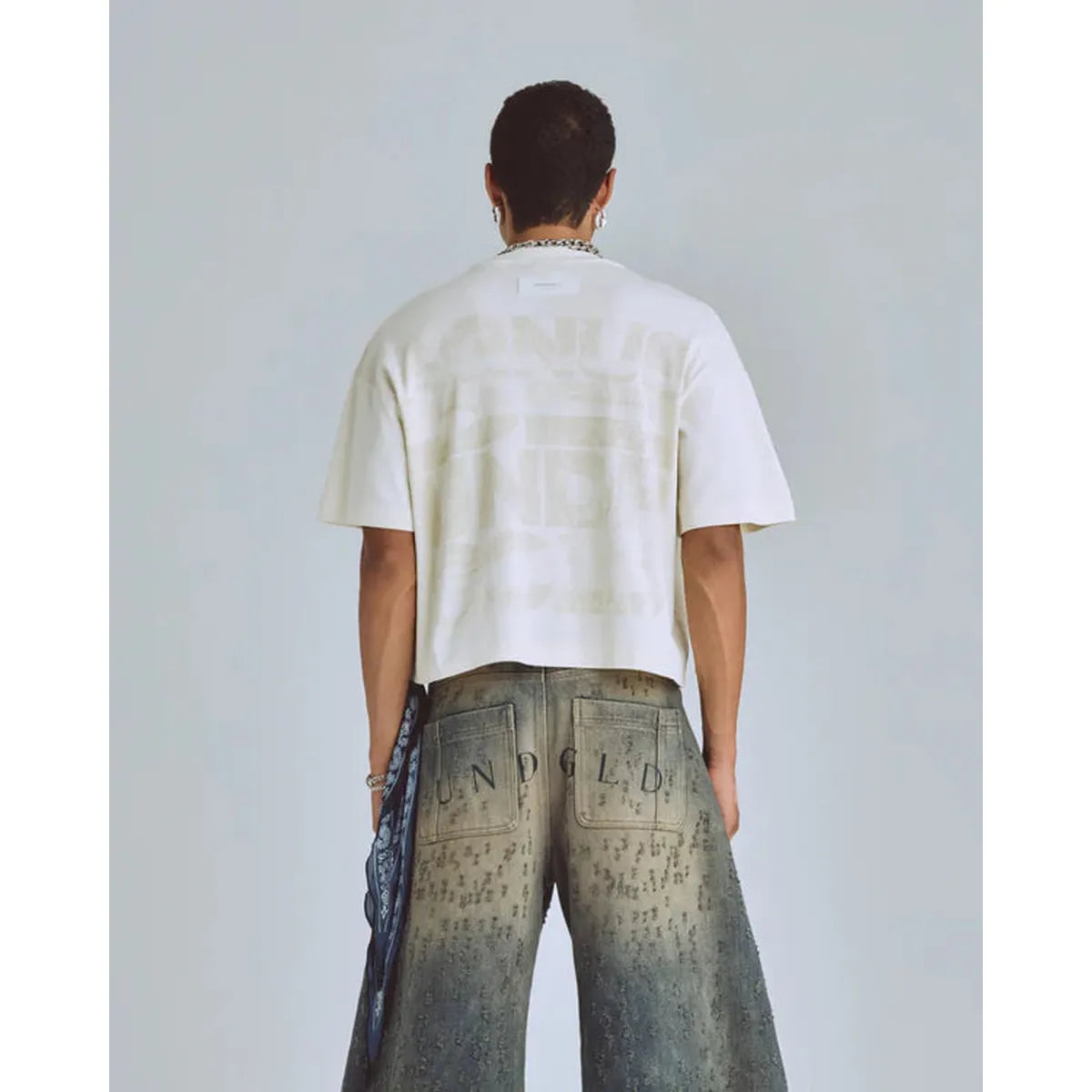 Undergold Agnus Dei Chrome Boxy Fit Cream T-shirt