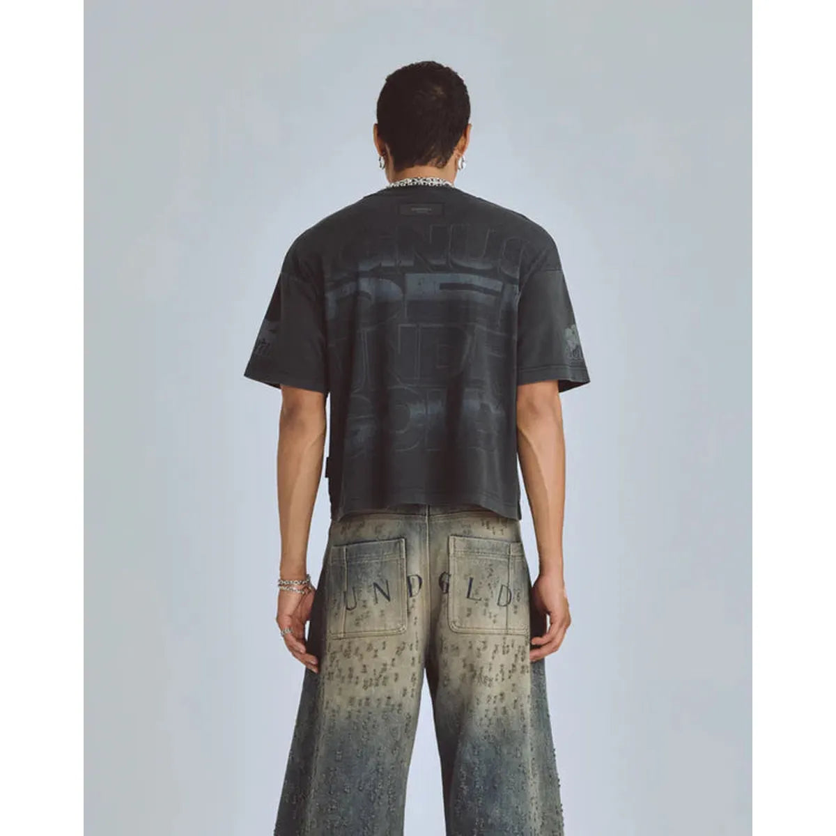 Undergold Agnus Dei Saint Shepherd Boxy Fit Vintage Black T-shirt