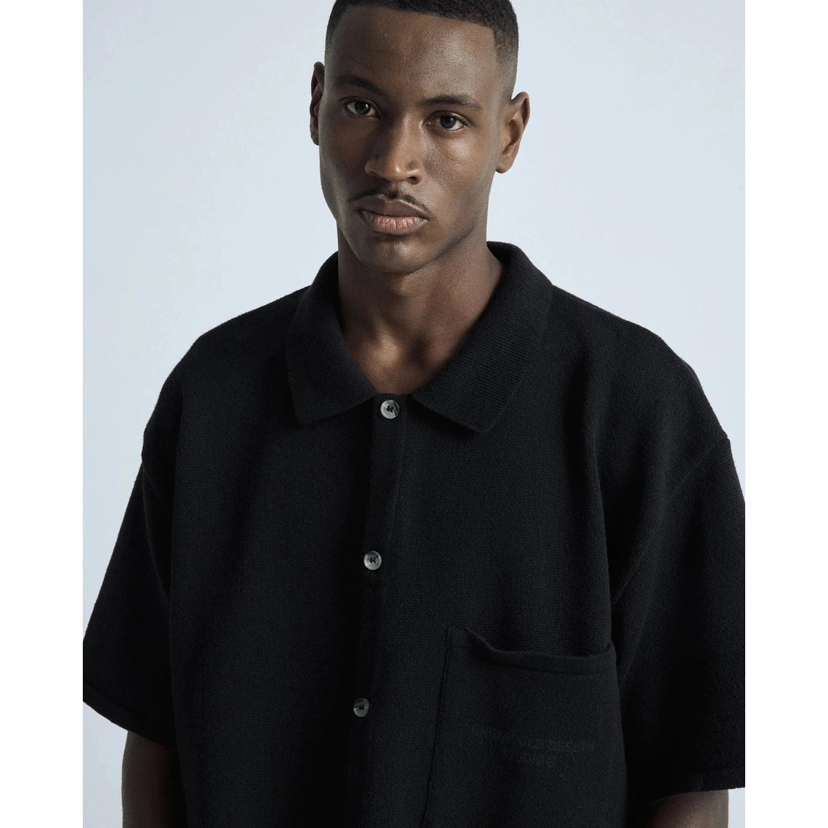 Undergold Studio Knit Short Sleeve Shirt Black