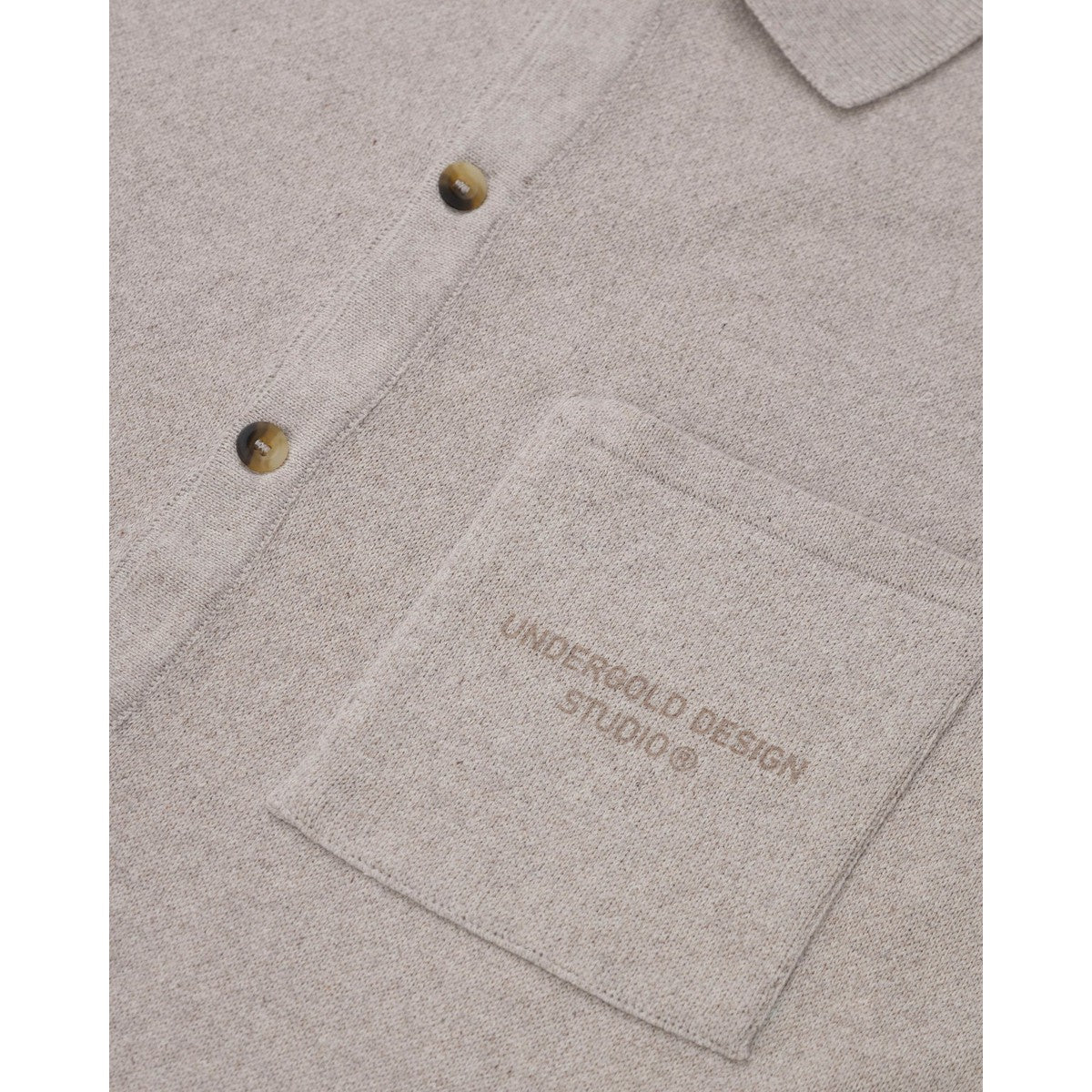 Undergold Studio Knit Short Sleeve Shirt Grey