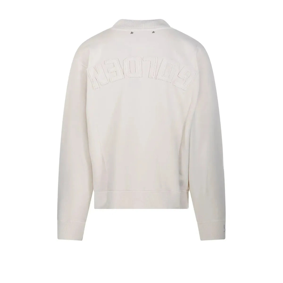 Golden Goose Cotton Jersey Sweatshirt with reverse Logo in Beige