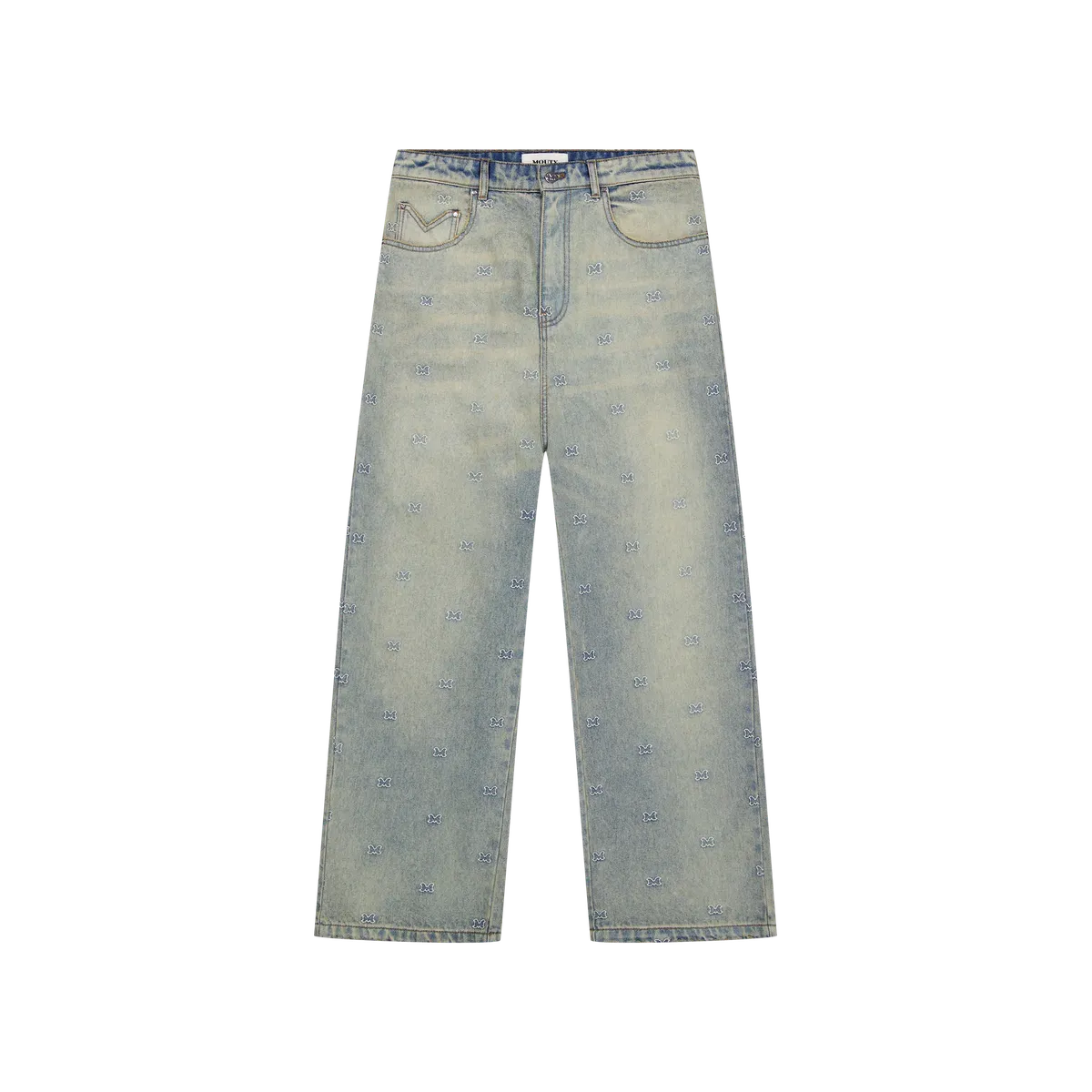 Mouty Brandmark Baggy Denim Trousers
