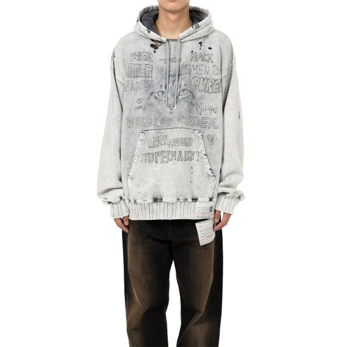 Maison Mihara Distressed Hoodie