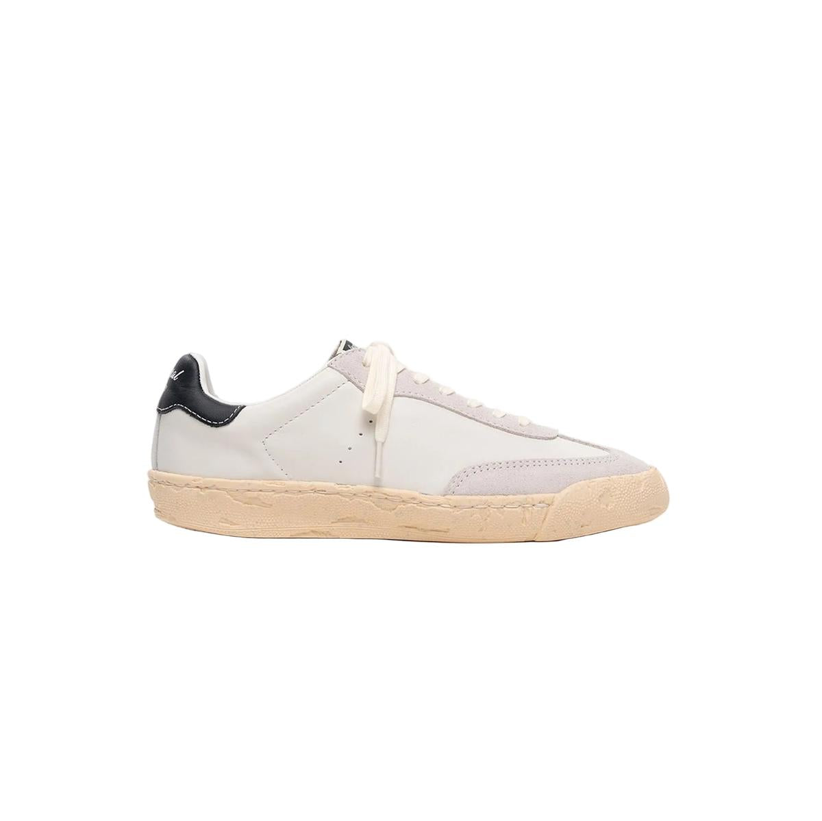 Maison Mihara Yasuhiro "FRANCIS" PAST Sole Mixed Material Low-Top Sneakers