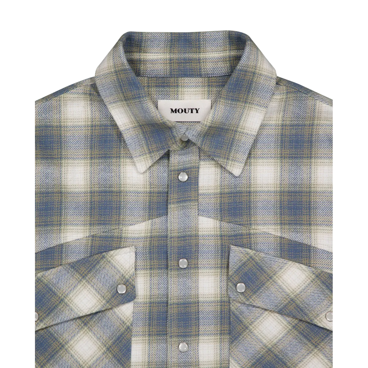 Mouty West Blue Checked Shirt