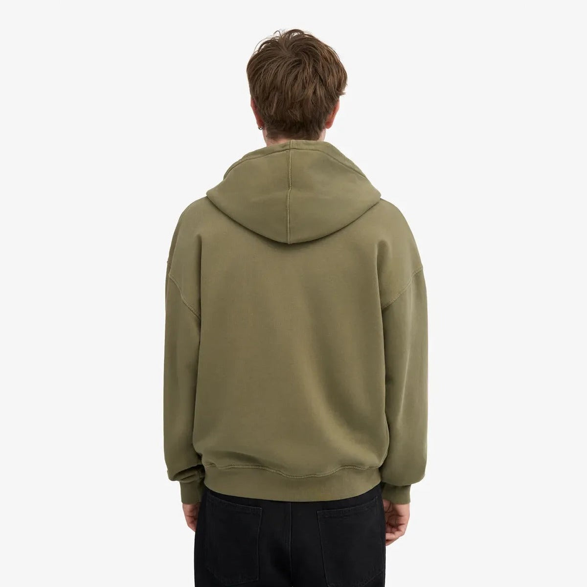 Colorful Standard Organic Oversized Zip Hoodie in Dusty Olive