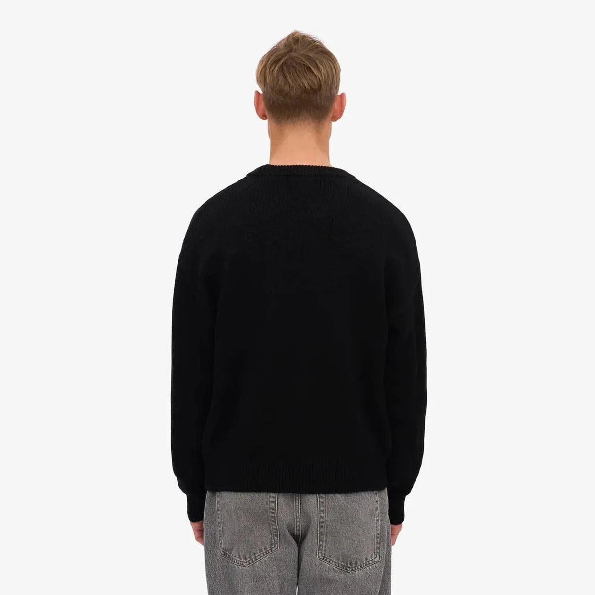 Colorful Standard Oversized Merino Wool Crew in Deep Black