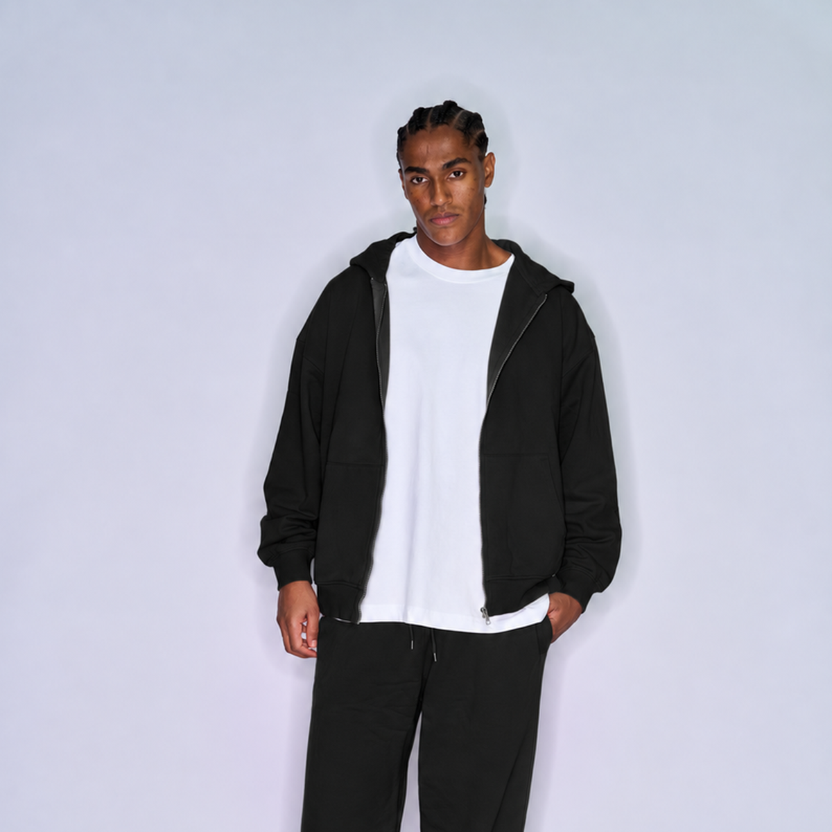 Colorful Standard Organic Oversized Zip Hood Deep Black – Mr.Something look