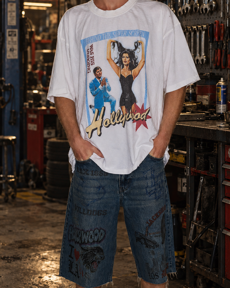 Amis et Fleurs LAX Denim Shorts – Mr.Something campaign