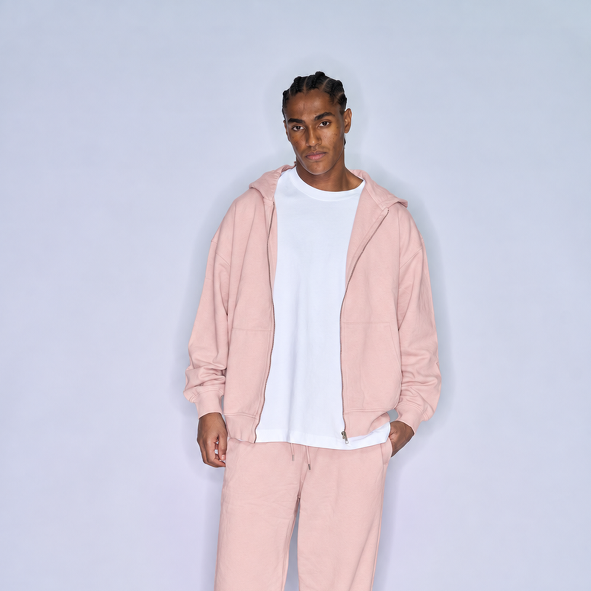 Colorful Standard Organic Oversized Zip Hood Faded Pink – Mr.Something look