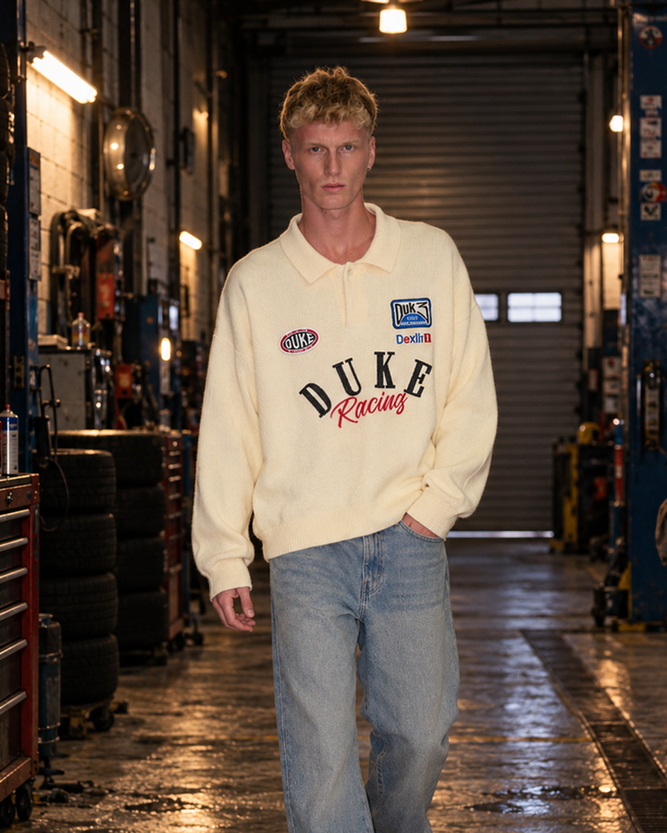 Duke + Dexter Racing Polo Cream – Mr.Something campaign