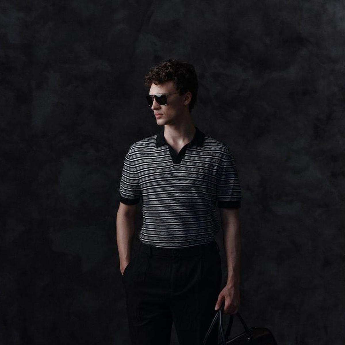 Drykorn Braian Black Stripes Knitted Polo Shirt – Mr.Something campaign