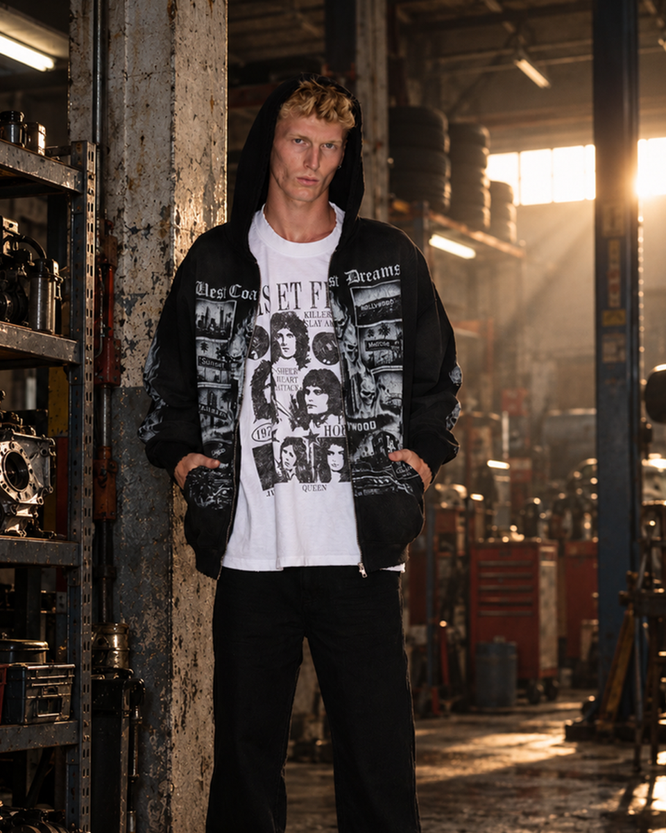Amis et Fleurs West Coast Dreams Zip Hoodie – Mr.Something campaign
