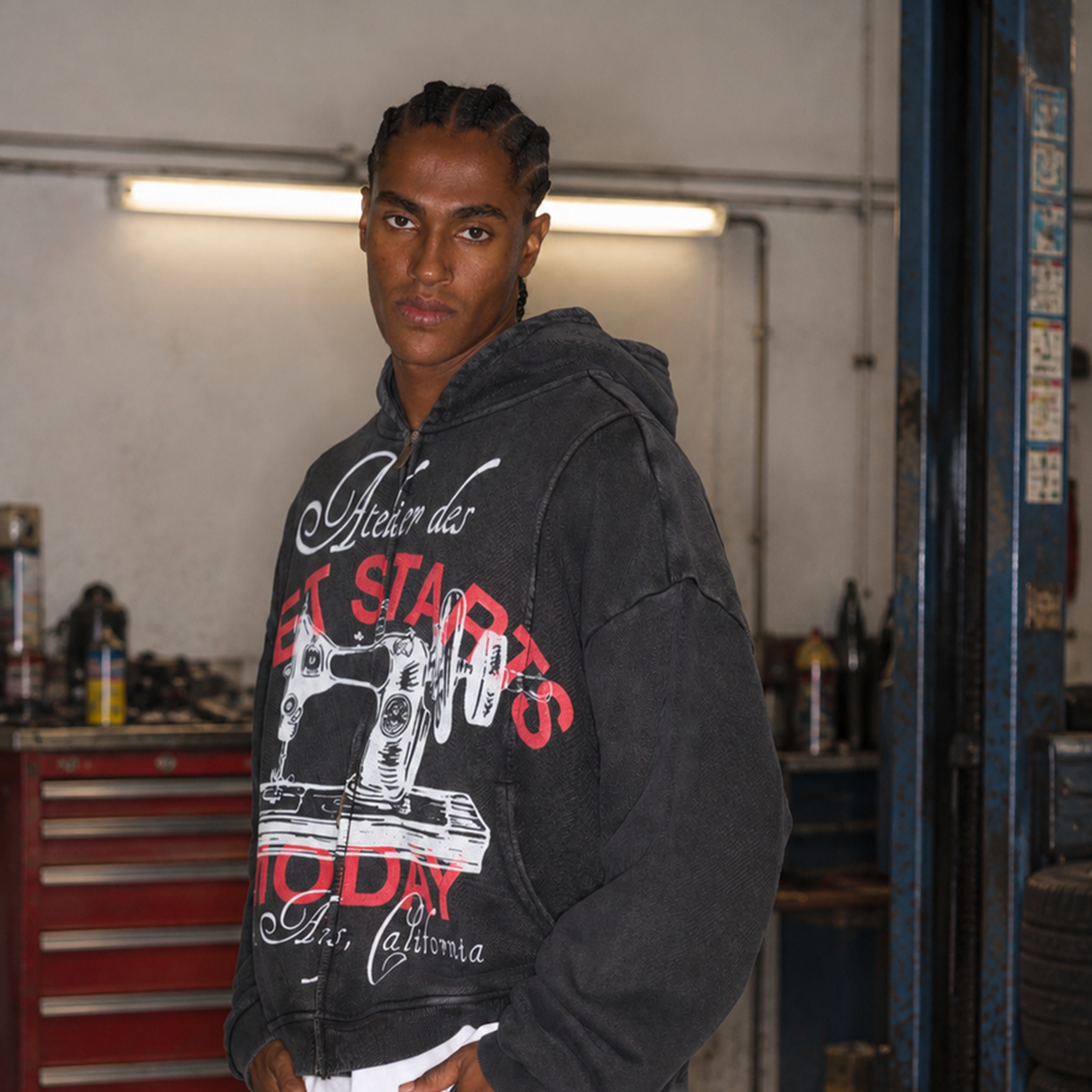 Diet Starts Monday Atelier Jacket Vintage Black – Mr.Something campaign