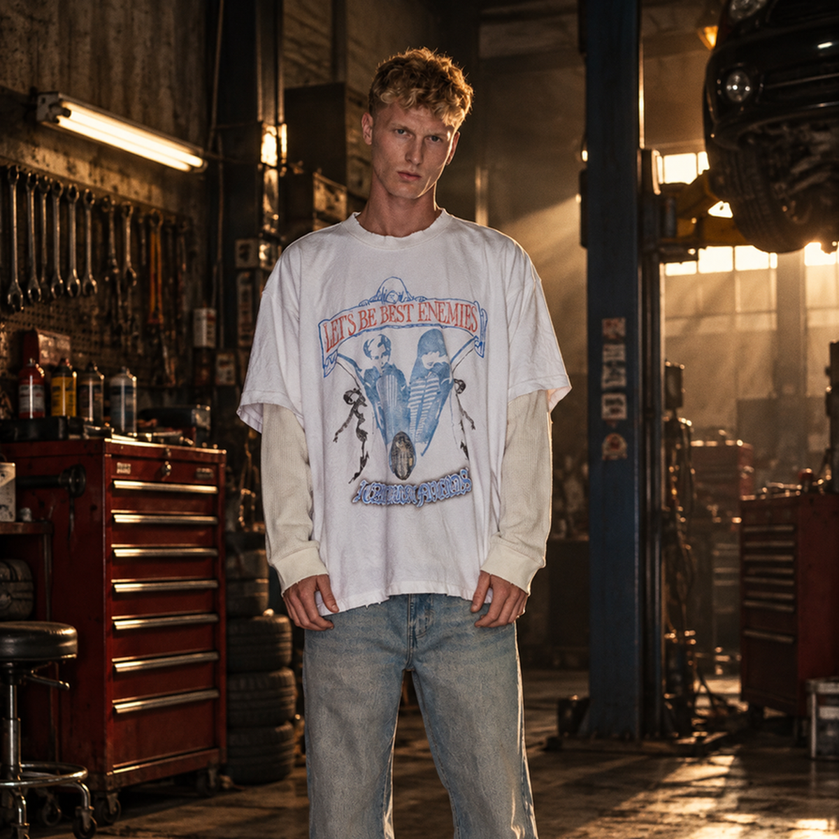 Amis et Fleurs Best Enemies Long Sleeve – Mr.Something campaign