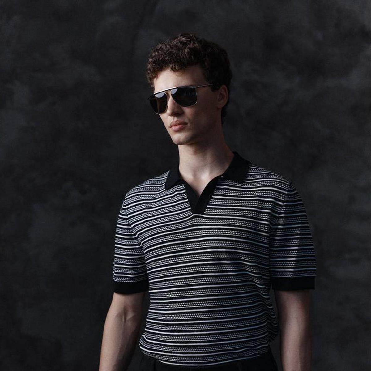 Drykorn Braian Black Stripes Knitted Polo – Mr.something campaign