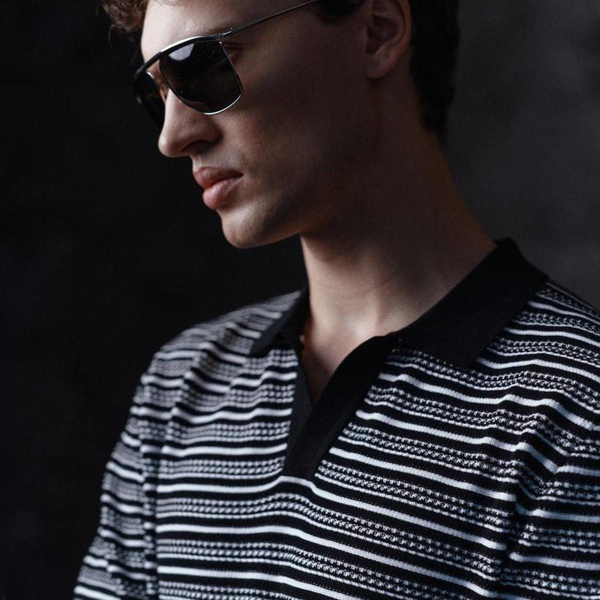 Drykorn Braian Black Stripes Knitted Polo – Mr.something campaign detail