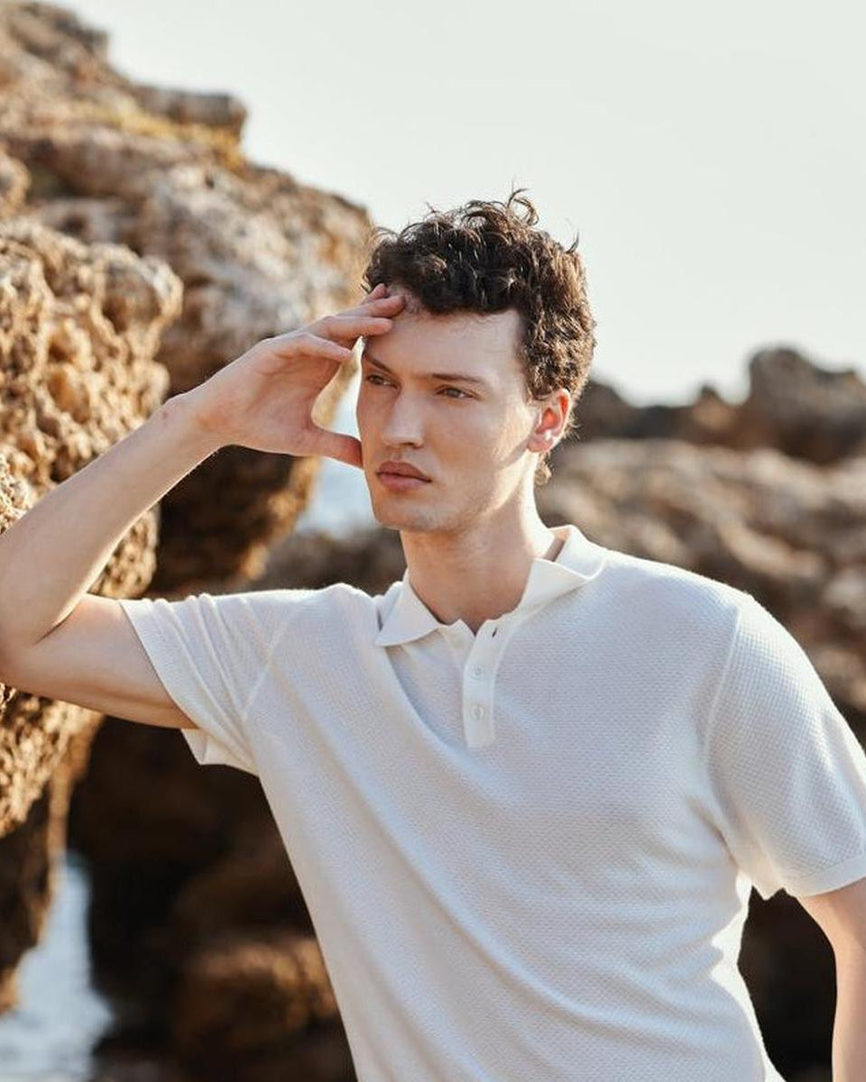 Drykorn Triton Ecru Polo Shirt – Mr.something campaign