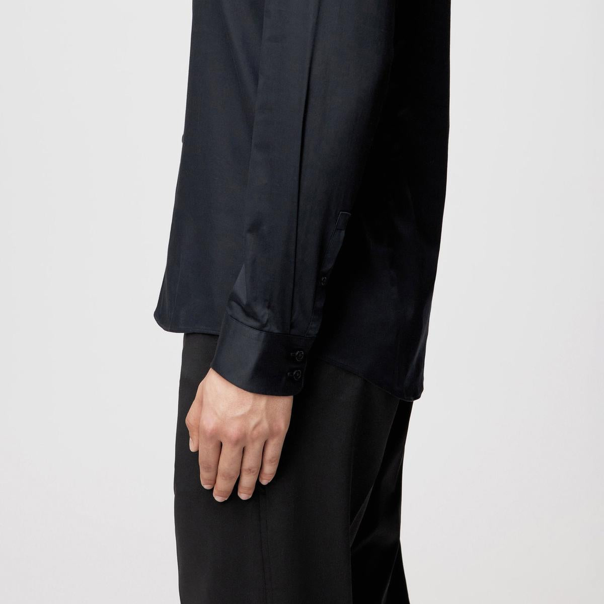 Drykorn Daneel Black Classic Slim Fit Long Sleeve Shirt
