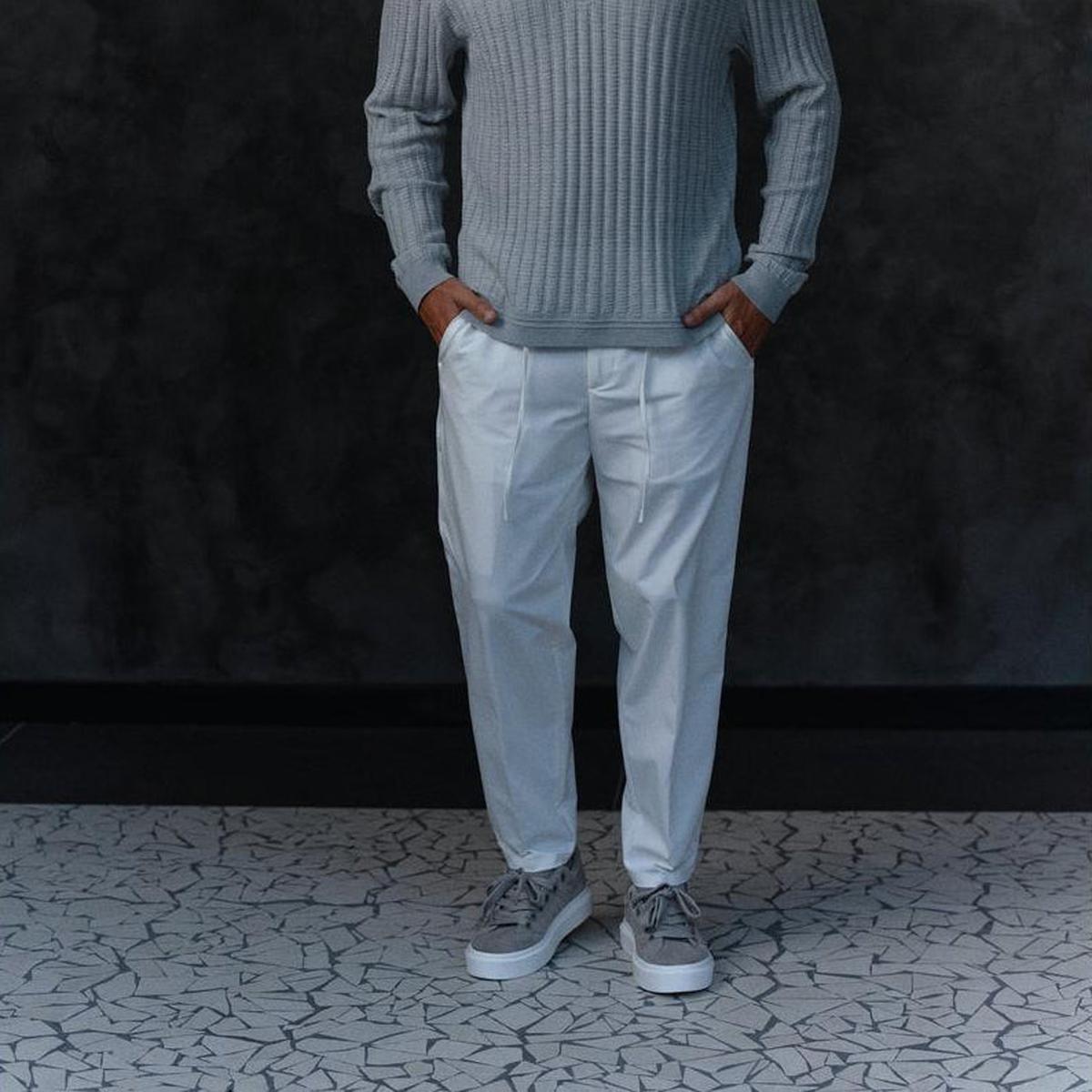Briglia 1949 ROXYP White Natural Trousers – Mr.Something campaign