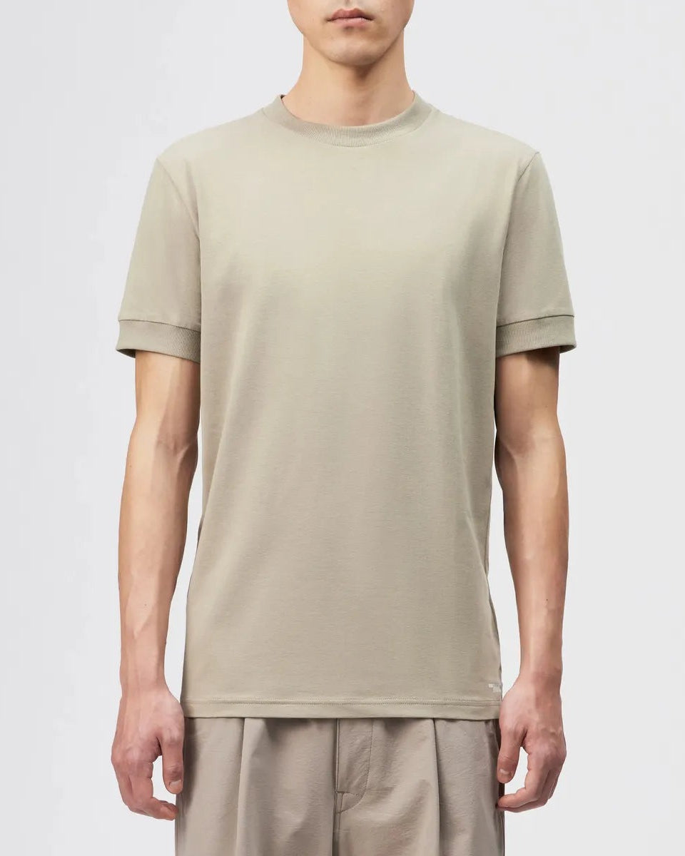 Drykorn Anton Fitted T-Shirt in Beige