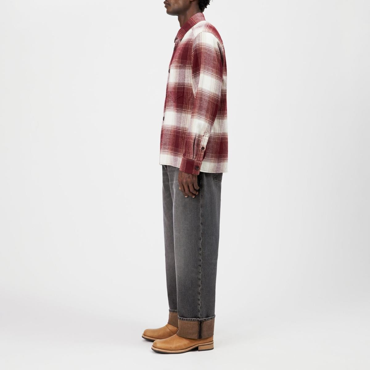 Drykorn Dieggo Red Relaxed Shirt